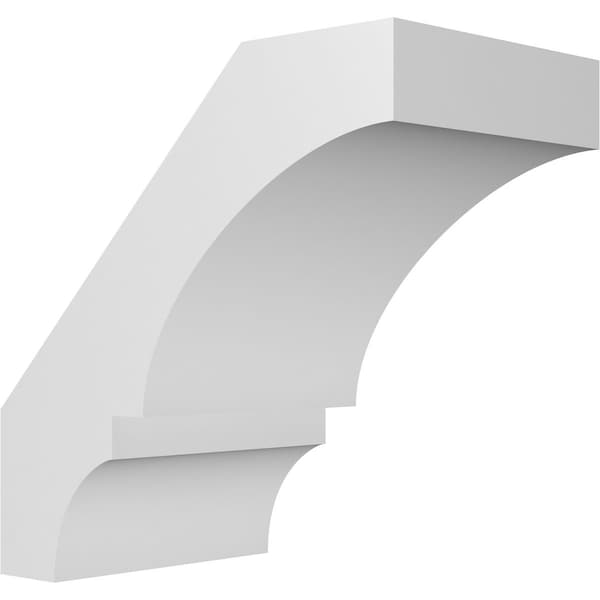 Ekena Millwork 5-in. W x 8-in. D x 8-in. H Balboa Architectural Grade PVC Knee Brace BRCP05X08X08BOA - main